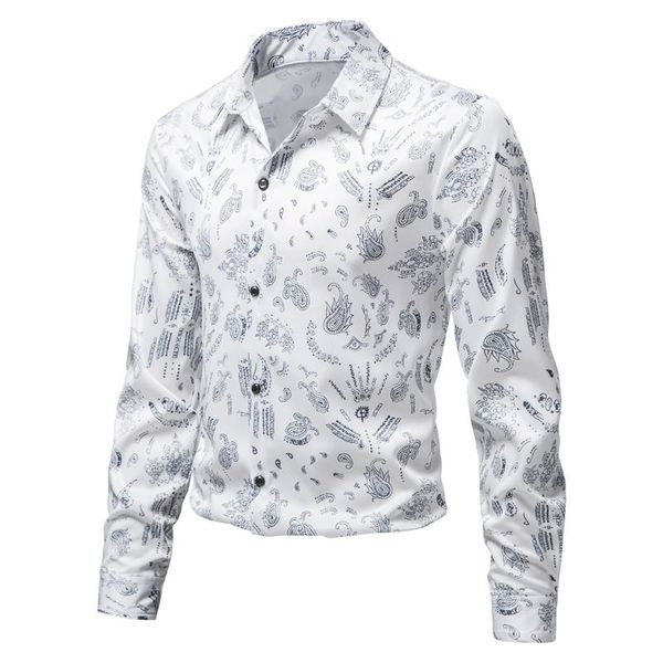 men's casual shirts trend long-sleeved shirt business office daily party plus size, White;black
men's casual shirts trend long-sleeved shirt business office daily party plus size, White;black