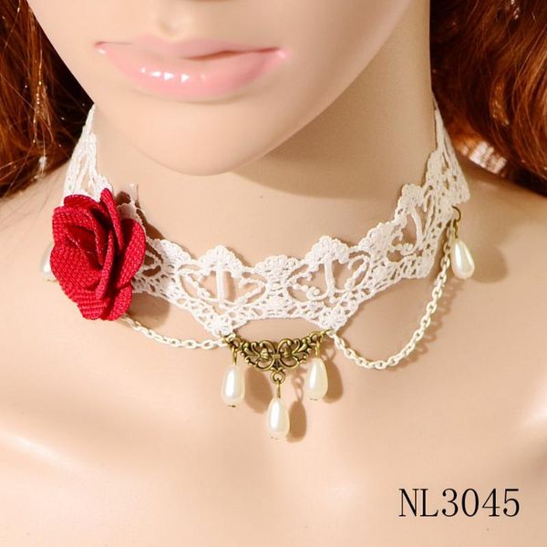 chain vintage gold metal bead flower pendant gothic lace choker necklace for women simulated pearl statement collar jewelry, Golden;silver
chain vintage gold metal bead flower pendant gothic lace choker necklace for women simulated pearl statement collar jewelry, Golden;silver