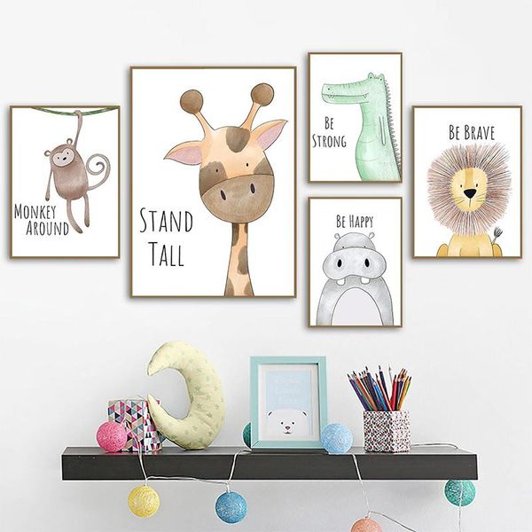 paintings cute cartoon animal decorative picture nordic lion giraffe modern canvas painting wall art posters kids room home decor
paintings cute cartoon animal decorative picture nordic lion giraffe modern canvas painting wall art posters kids room home decor