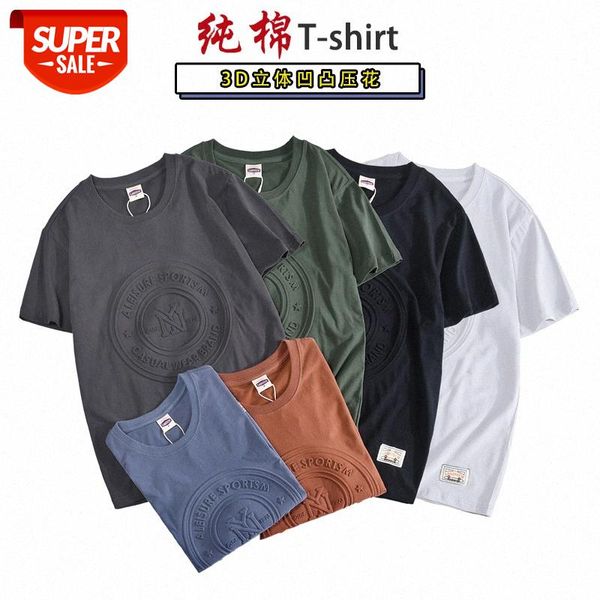 pure cotton short-sleeved t-shirt men's loose three-dimensional 3d stamping concave-convex pattern casual summer solid color clothes #p, White;black
pure cotton short-sleeved t-shirt men's loose three-dimensional 3d stamping concave-convex pattern casual summer solid color clothes #p, White;black