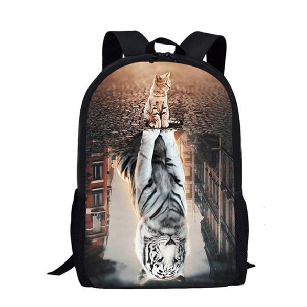 school bags funny 3d cat reflection tiger printing children backpack for girls boys large student book dropship
school bags funny 3d cat reflection tiger printing children backpack for girls boys large student book dropship