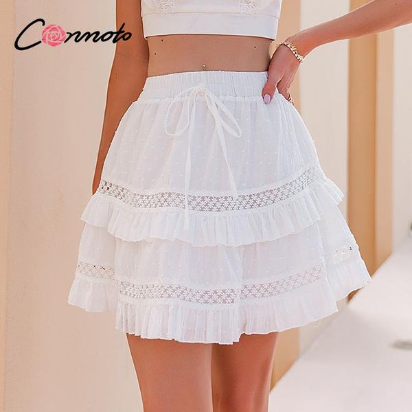 conmoto elegant white ruffled a-line mini skirts summer elastic high waist sash skirt women polka dot embroidery bottoms holiday, Black
conmoto elegant white ruffled a-line mini skirts summer elastic high waist sash skirt women polka dot embroidery bottoms holiday, Black
