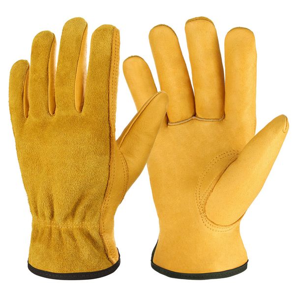 aozhe cowhide work gloves garden machinery electric welding safety protective leather, Blue;gray
aozhe cowhide work gloves garden machinery electric welding safety protective leather, Blue;gray