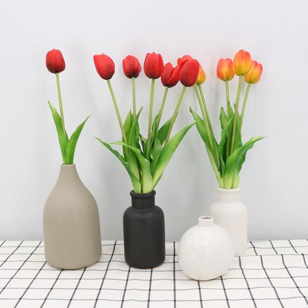 decorative flowers & wreaths 1/2/5/pcs pu tulip artificial flower 32cm real touch fake bouquet for wedding decoration home garen decor
decorative flowers & wreaths 1/2/5/pcs pu tulip artificial flower 32cm real touch fake bouquet for wedding decoration home garen decor