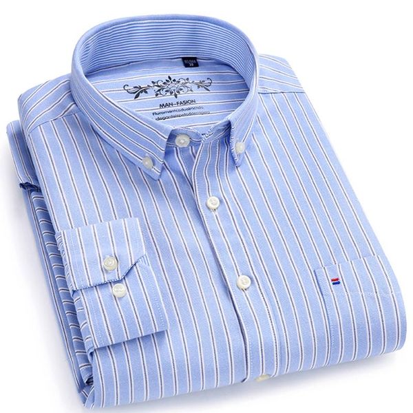 men's casual shirts button down durable oxford shirt single patch pocket spring autumn long sleeve standard-fit striped plaid, White;black
men's casual shirts button down durable oxford shirt single patch pocket spring autumn long sleeve standard-fit striped plaid, White;black
