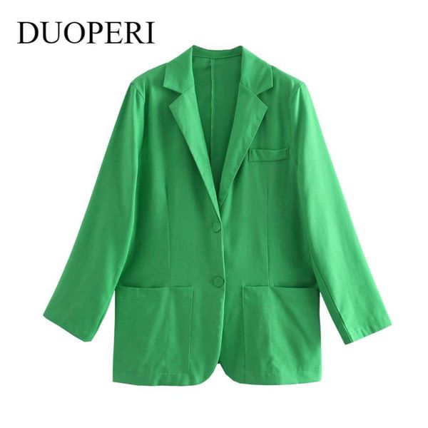 women's suits & blazers duoperi 2021 women fashion oversized blazer with pockets casual long sleeves basic style coat loose woman outwe, White;black
women's suits & blazers duoperi 2021 women fashion oversized blazer with pockets casual long sleeves basic style coat loose woman outwe, White;black