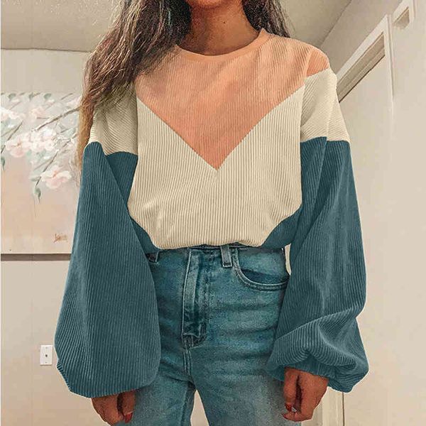 women's hoodies & sweatshirts lanterna manga feminina sweatshirts o-pescoço gota-ombro longa senhoras pulôver solto outono cor contrast, Black
women's hoodies & sweatshirts lanterna manga feminina sweatshirts o-pescoço gota-ombro longa senhoras pulôver solto outono cor contrast, Black