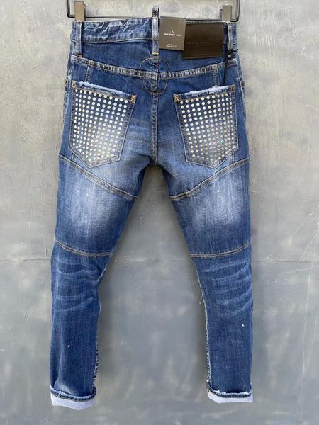 men's jeans 2021 style men's/women's stitching three-dimensional hollow rhinestones washed patch elastic foot pants, Blue
men's jeans 2021 style men's/women's stitching three-dimensional hollow rhinestones washed patch elastic foot pants, Blue