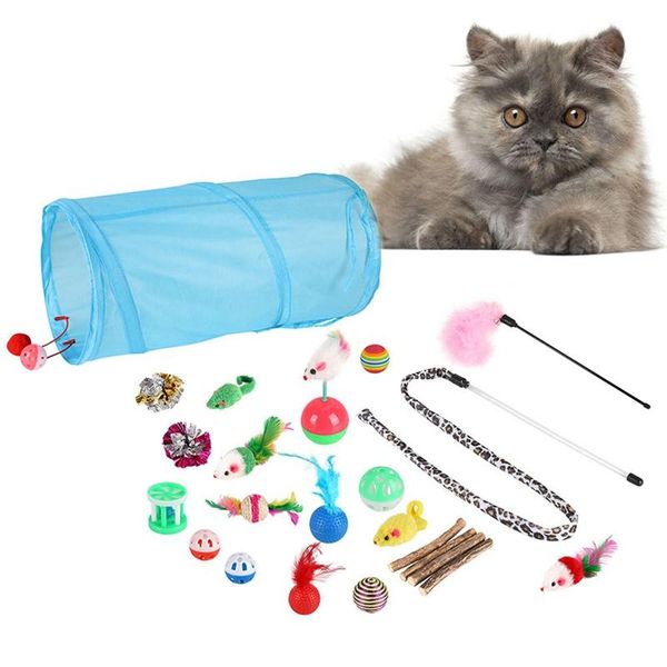 cat toys 20 pcs pet set assorted teaser cats exercise wand toy, mouse, sisal ball toy for 2021
cat toys 20 pcs pet set assorted teaser cats exercise wand toy, mouse, sisal ball toy for 2021