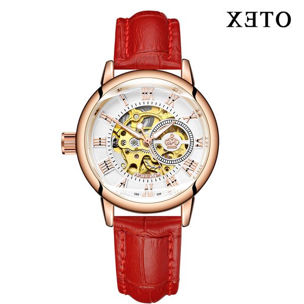 utomatic mechanical women's watch fashion luminous pointer casual leather black hollow design clock bracelet female reloj mujer, Slivery;brown
utomatic mechanical women's watch fashion luminous pointer casual leather black hollow design clock bracelet female reloj mujer, Slivery;brown