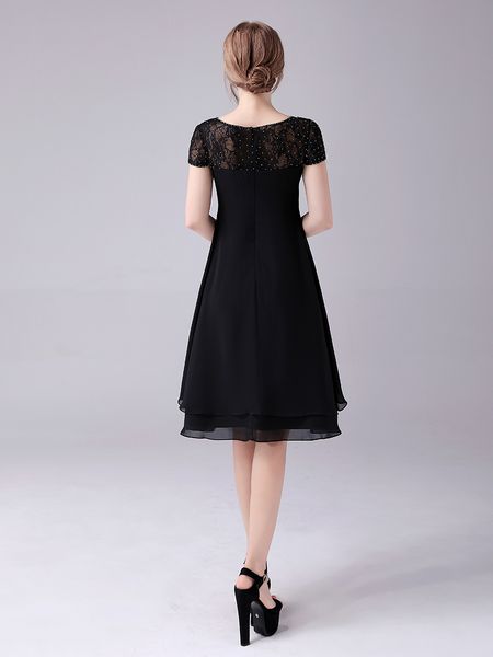 short prom dresses cap sleeves a line burgundy chiffon formal homecoming gowns vestido, Black
short prom dresses cap sleeves a line burgundy chiffon formal homecoming gowns vestido, Black