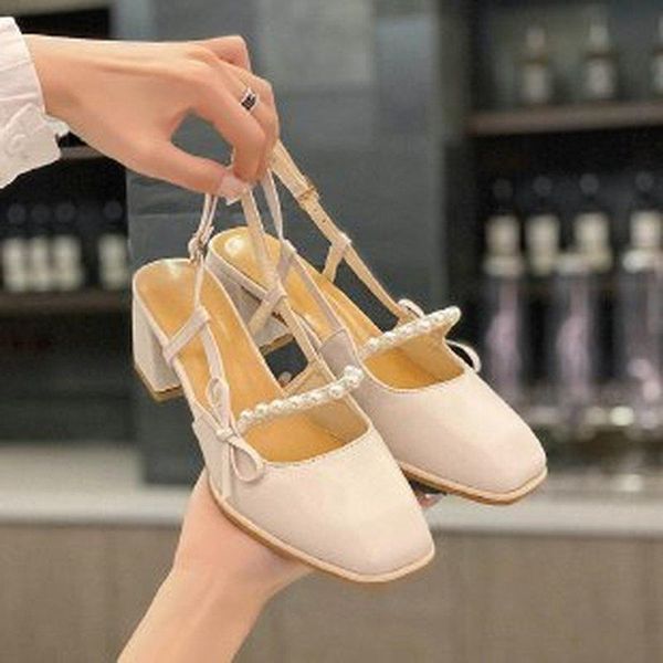 sandals 2021 summer shoes pearl high heel for woman fashion vintage buckle baotou outdoor comfortable women's, Black
sandals 2021 summer shoes pearl high heel for woman fashion vintage buckle baotou outdoor comfortable women's, Black