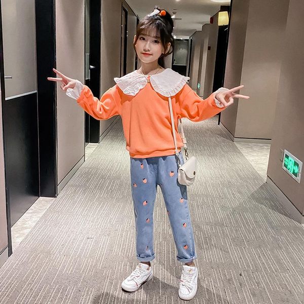 clothing sets autumn girls children long sleeve jeans set sports suit tracksuit fashion kids clothes 4 6 8 10 12, White
clothing sets autumn girls children long sleeve jeans set sports suit tracksuit fashion kids clothes 4 6 8 10 12, White