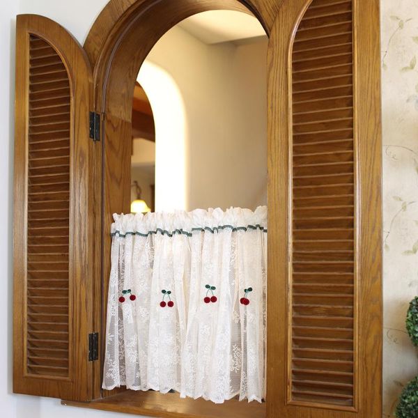 1 pcs rod pocket cherry lace half short curtain living room divided curtains kitchen cabinet cafe drapes
1 pcs rod pocket cherry lace half short curtain living room divided curtains kitchen cabinet cafe drapes
