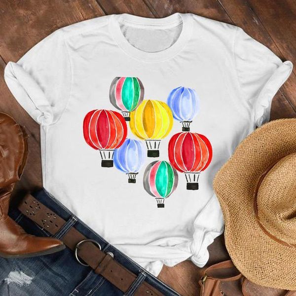 women lady cartoon balloon vacay mode sweet summer fall shirt clothes tshirt tee womens female print t graphic t-shirt, White
women lady cartoon balloon vacay mode sweet summer fall shirt clothes tshirt tee womens female print t graphic t-shirt, White