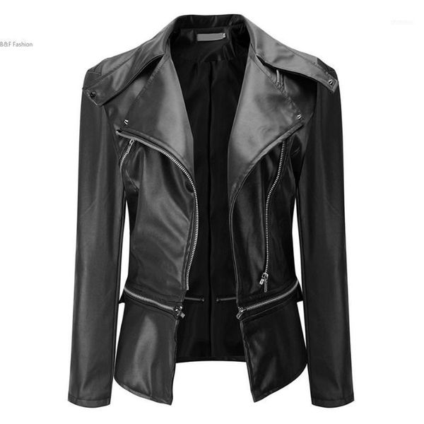 fashion women slim biker motorcycle soft synthetic leather zipper jacket coat1, Black
fashion women slim biker motorcycle soft synthetic leather zipper jacket coat1, Black