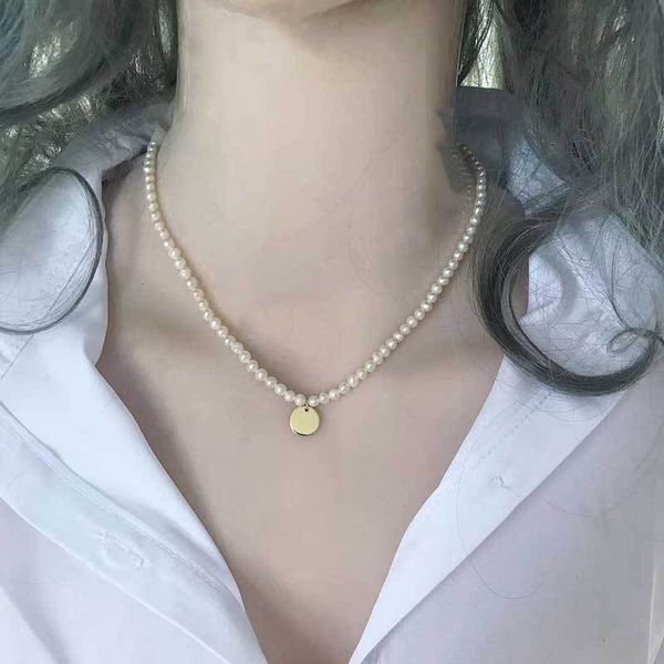 design jewelry korean landlady's same freshwater necklace female small pearl round pendant clavicle chain temperament fashion accessori, Black
design jewelry korean landlady's same freshwater necklace female small pearl round pendant clavicle chain temperament fashion accessori, Black