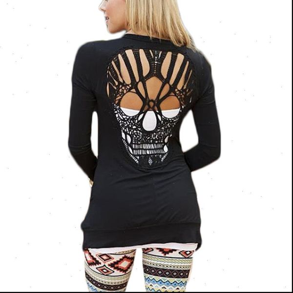 plus size xxxl women skull hollow out black blouse shirt long sleeve cardigan blusas high quality, White
plus size xxxl women skull hollow out black blouse shirt long sleeve cardigan blusas high quality, White