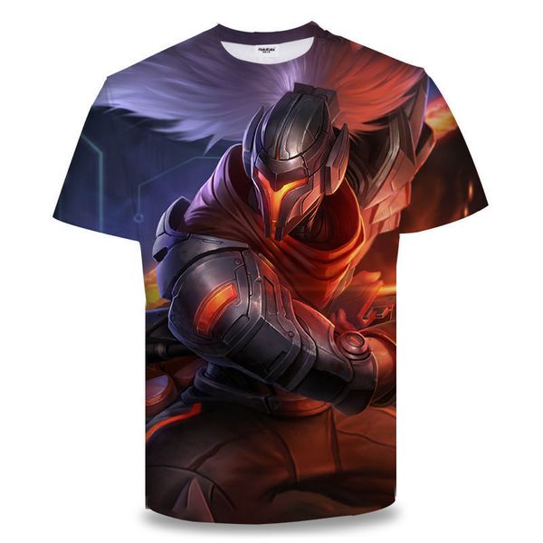 2021 game t-shirt lol hero pattern 3d printing t-shirt men and women casual o-neck street casual loose fashion hip-hop top, White;black
2021 game t-shirt lol hero pattern 3d printing t-shirt men and women casual o-neck street casual loose fashion hip-hop top, White;black