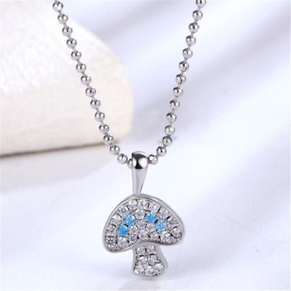 pendant necklaces creative fashion luxury crystal mushroom necklace wedding women's clavicle chain elegant ladies party jewelry gift, Silver
pendant necklaces creative fashion luxury crystal mushroom necklace wedding women's clavicle chain elegant ladies party jewelry gift, Silver