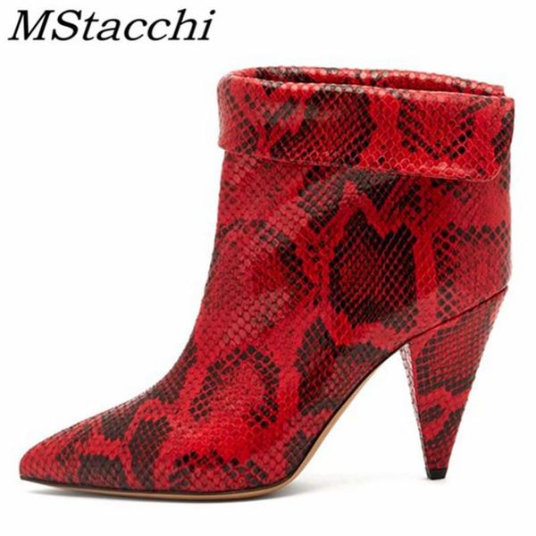boots mstacchi snakeskin women ankle leather pointed toe spike heel fashion lapel high heels style, Black
boots mstacchi snakeskin women ankle leather pointed toe spike heel fashion lapel high heels style, Black