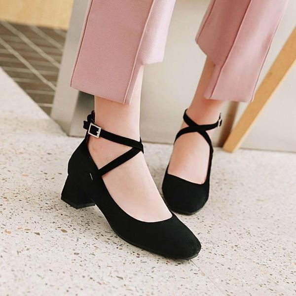 dress shoes pxelena rome gladiator cross-tied pumps women med heels square toe flock school date casual comfort fashion 34-43, Black
dress shoes pxelena rome gladiator cross-tied pumps women med heels square toe flock school date casual comfort fashion 34-43, Black