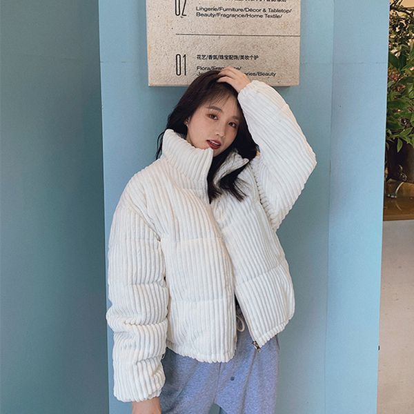 2021 women corduroy cotton padded jacket new winter warm thick black short coat female slim solid korean parkas mujer woman outwear msy1
2021 women corduroy cotton padded jacket new winter warm thick black short coat female slim solid korean parkas mujer woman outwear msy1