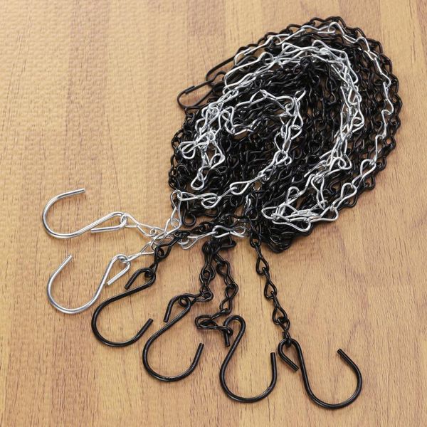 4pcs 8 shape hanging iron chain for bird feeders planters lanterns birdbaths flower basket (black 90cm)
4pcs 8 shape hanging iron chain for bird feeders planters lanterns birdbaths flower basket (black 90cm)