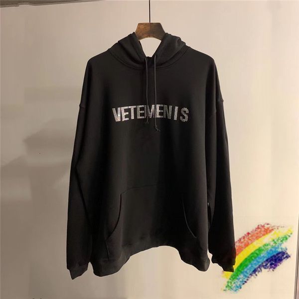 2021 new rhinestone flash drilling hoodie men women 1:1 loose vtm hoody embroidery vetements pullovers g65t, Black
2021 new rhinestone flash drilling hoodie men women 1:1 loose vtm hoody embroidery vetements pullovers g65t, Black