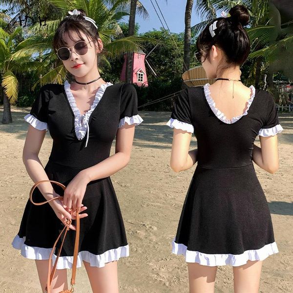 one piece swimsuit 3 colors solid ruffle patchwork bathing suit women cute a-line skirt drawstring summer beach swimwear 2021
one piece swimsuit 3 colors solid ruffle patchwork bathing suit women cute a-line skirt drawstring summer beach swimwear 2021