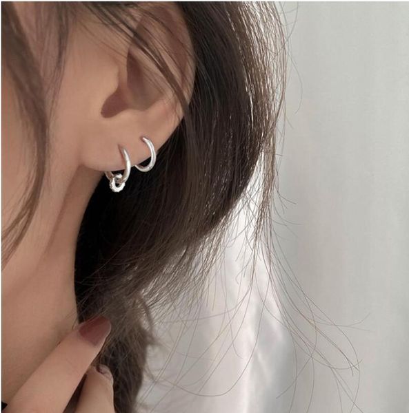 hoop & huggie s925 piercing crystal round bead charm earring for women party wedding earing jewelry, Golden;silver
hoop & huggie s925 piercing crystal round bead charm earring for women party wedding earing jewelry, Golden;silver