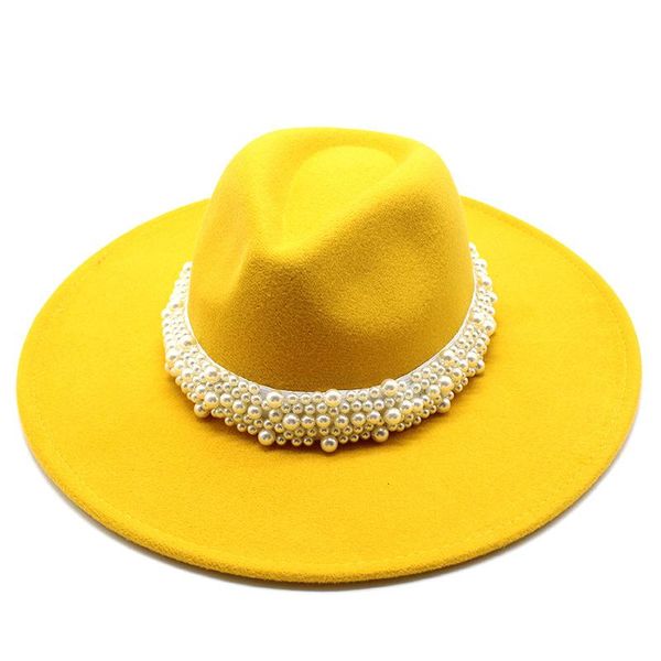 wide brim hats 9.5cm wool jazz fedora casual men women leather pearl ribbon felt hat white red pink panama trilby formal party cap, Blue;gray
wide brim hats 9.5cm wool jazz fedora casual men women leather pearl ribbon felt hat white red pink panama trilby formal party cap, Blue;gray
