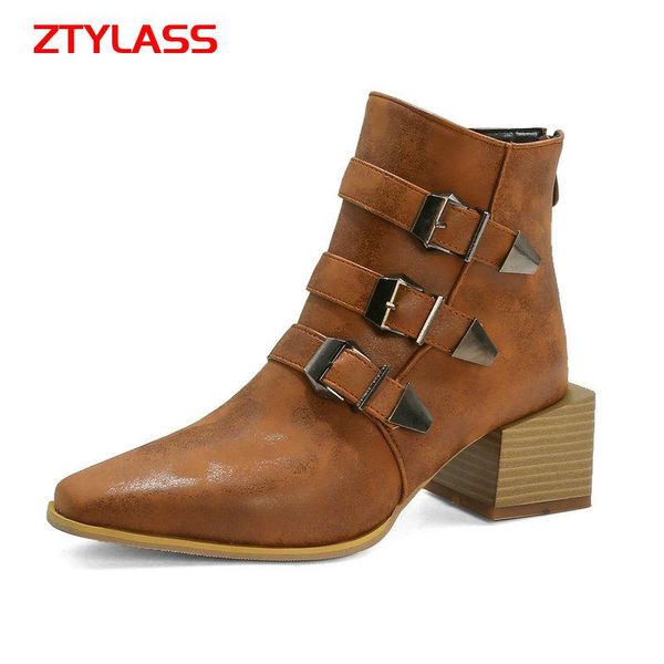 boots fashion zipper snake print motorcycle women buckle thick high heel ankle autumn winter square toe shoes woman, Black
boots fashion zipper snake print motorcycle women buckle thick high heel ankle autumn winter square toe shoes woman, Black