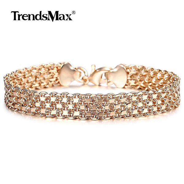 10mm big wide for women men bracelet 585 rose gold color double weaving rolo cable curb link catenary chain jewelry cbb01, Black
10mm big wide for women men bracelet 585 rose gold color double weaving rolo cable curb link catenary chain jewelry cbb01, Black