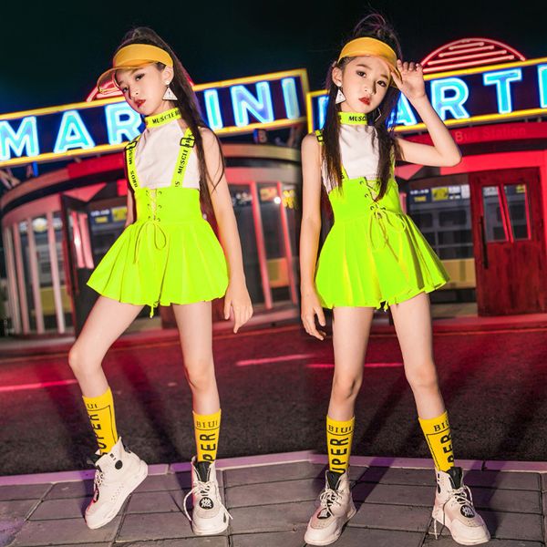 fluorescent green jazz hip hop costume girl cheerlead performance outfits 2021 fashion stage wear rave street dance suit vdb2247, Black;red
fluorescent green jazz hip hop costume girl cheerlead performance outfits 2021 fashion stage wear rave street dance suit vdb2247, Black;red