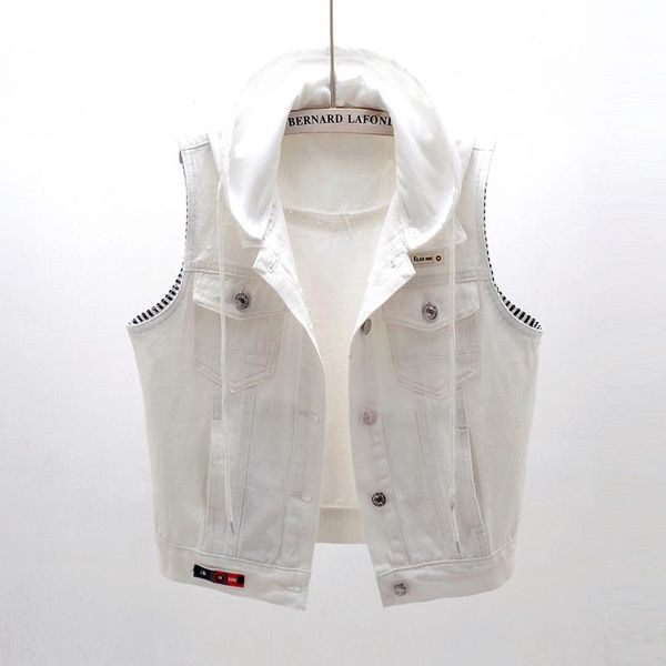 women's vests women sleeveless vest denim jacket white casual coat female spring autumn jackets fashion ladies large plus size oversize, Black;white
women's vests women sleeveless vest denim jacket white casual coat female spring autumn jackets fashion ladies large plus size oversize, Black;white