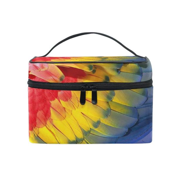 fengju cosmetic bag portable travel organizer hanging toiletry case storage tote for girls woman parrot feathers
fengju cosmetic bag portable travel organizer hanging toiletry case storage tote for girls woman parrot feathers