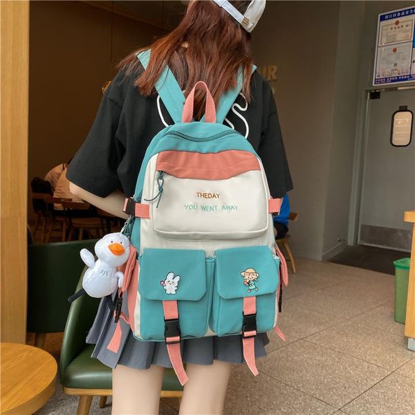 school bags preppy style backpack women luxury multi pocket female college cute student kawaii book bag for teenage girls
school bags preppy style backpack women luxury multi pocket female college cute student kawaii book bag for teenage girls