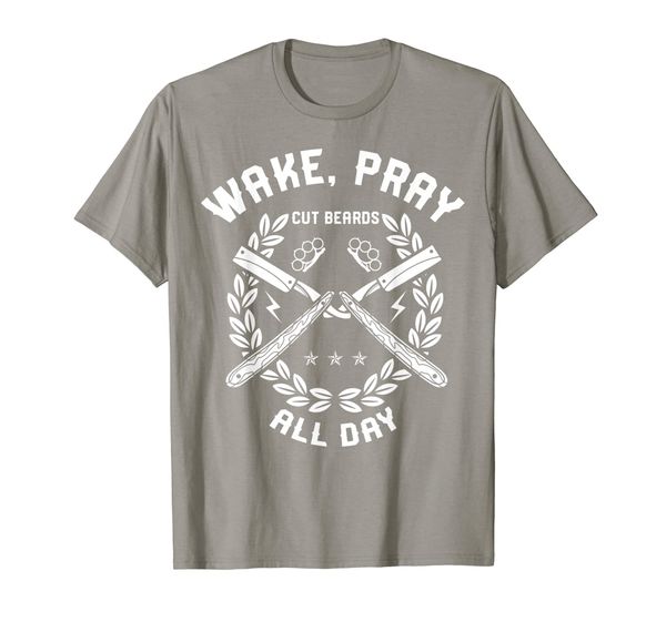 Barber Gift Shirt, Wake, Pray Cut Beards All Day tshirt Men T-Shirt, Mainly pictures
Barber Gift Shirt, Wake, Pray Cut Beards All Day tshirt Men T-Shirt, Mainly pictures