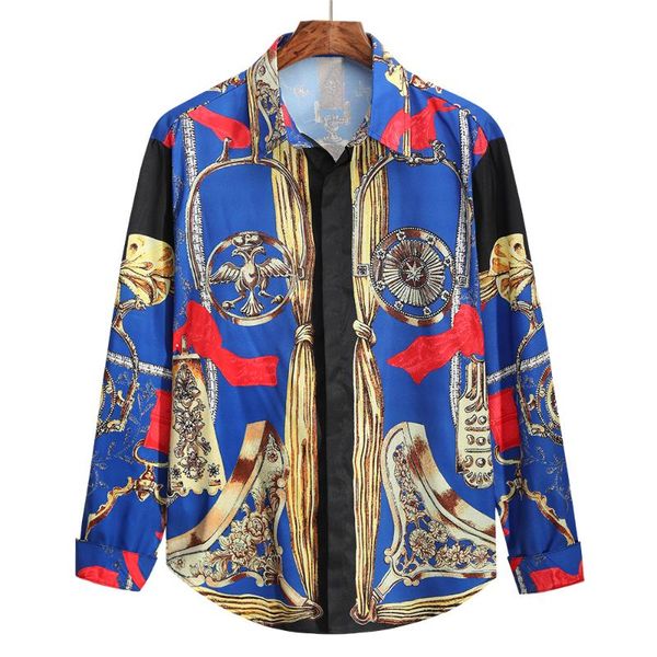 men's casual shirts wz1015 fashion 2021 runway luxury european design party style clothing, White;black
men's casual shirts wz1015 fashion 2021 runway luxury european design party style clothing, White;black
