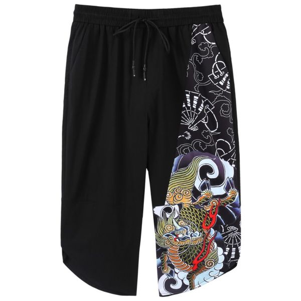 summer pinli 2020 new slim straight panel printed chinese style unique design casual men's capri pants b202117352 c0222, Black
summer pinli 2020 new slim straight panel printed chinese style unique design casual men's capri pants b202117352 c0222, Black