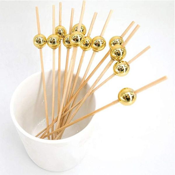 100 pcs 12 cocktail picks creative round beads appetizer picks fruit toothpicks party supplies (golden)
100 pcs 12 cocktail picks creative round beads appetizer picks fruit toothpicks party supplies (golden)