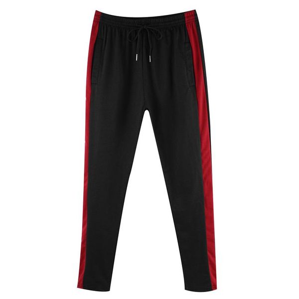 men's pants man spring autumn casual running gym sports elastic waistband with drawstring side patchwork sport fitness trousers, Black
men's pants man spring autumn casual running gym sports elastic waistband with drawstring side patchwork sport fitness trousers, Black