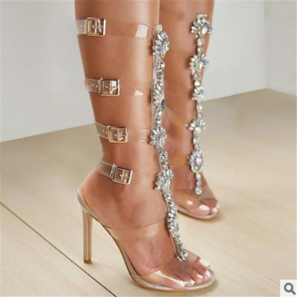 boots 2021 rhinestone sandals net red transparent belt buckle women genuine fashion 12cm stiletto 4-10 11 bbzai, Black
boots 2021 rhinestone sandals net red transparent belt buckle women genuine fashion 12cm stiletto 4-10 11 bbzai, Black