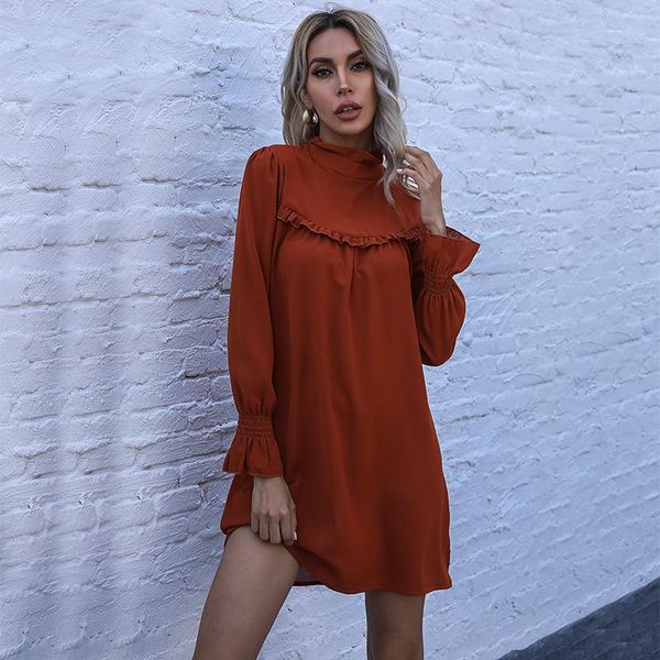 casual dresses y2k fashion cute dress spring autumn clothes for women long sleeve half turtleneck ladies black/brown simple robe, Black;gray
casual dresses y2k fashion cute dress spring autumn clothes for women long sleeve half turtleneck ladies black/brown simple robe, Black;gray