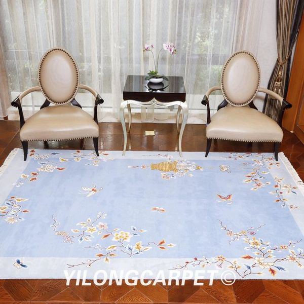 carpets yilong 4'x6' blue handmade wool carpet chinese art decoration soft rug (tj007s4x6)
carpets yilong 4'x6' blue handmade wool carpet chinese art decoration soft rug (tj007s4x6)