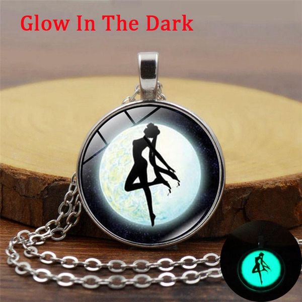 pendant necklaces anime sailor moon luminous neckalce women fashion glass dome cabochon chain glow in the dark jewelry, Silver
pendant necklaces anime sailor moon luminous neckalce women fashion glass dome cabochon chain glow in the dark jewelry, Silver