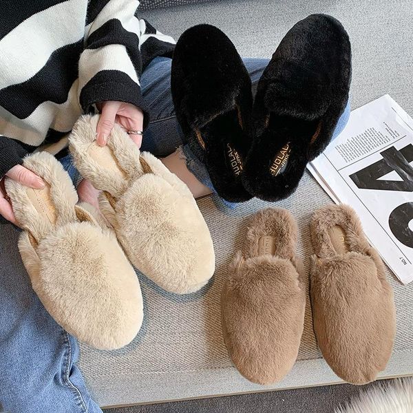 slippers female shoes ladies' cover toe loafers fur flip flops low luxury slides 2021 plush designer fabric rubber shearling hoo, Black
slippers female shoes ladies' cover toe loafers fur flip flops low luxury slides 2021 plush designer fabric rubber shearling hoo, Black