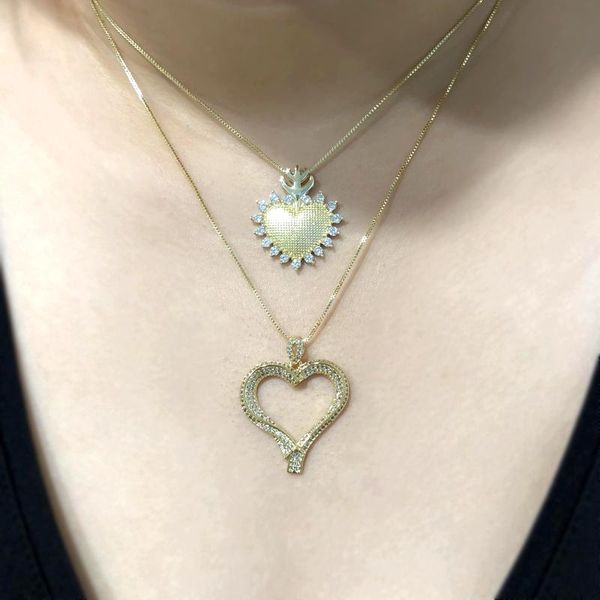 chains charm heart shape pendant necklace white cubic zirconia black gold color copper chain female fashion party cz jewelry wholesale, Silver
chains charm heart shape pendant necklace white cubic zirconia black gold color copper chain female fashion party cz jewelry wholesale, Silver