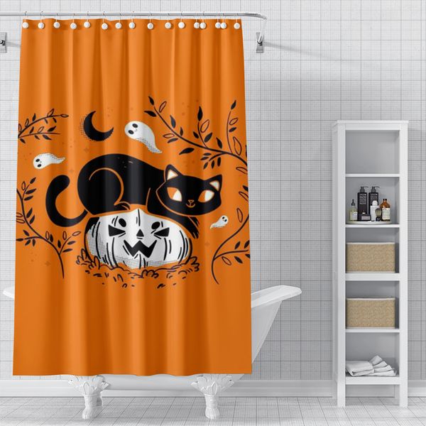 little black cat pattern 3d printed shower curtain waterproof, antifouling, durable and fine workmanship
little black cat pattern 3d printed shower curtain waterproof, antifouling, durable and fine workmanship